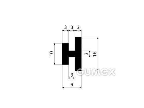SILIKONOVÉ PROFILY TVARU "H"